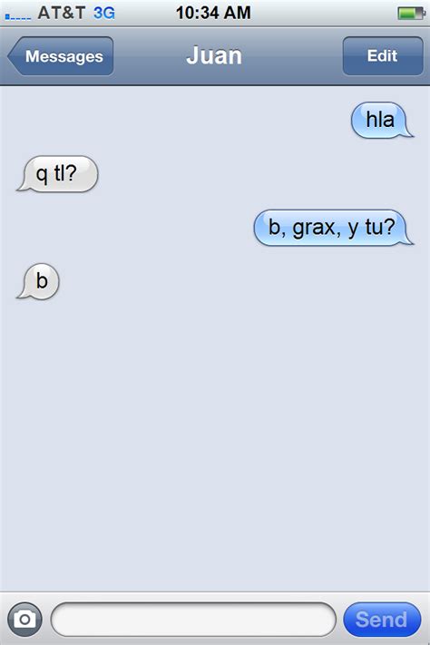 text messaging in spanish